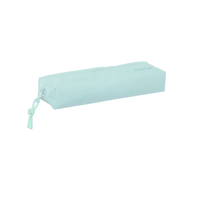 Trousse rectangulaire 22 cm 1 compartiment bleu clair