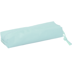 Trousse rectangulaire 22 cm 1 compartiment bleu clair