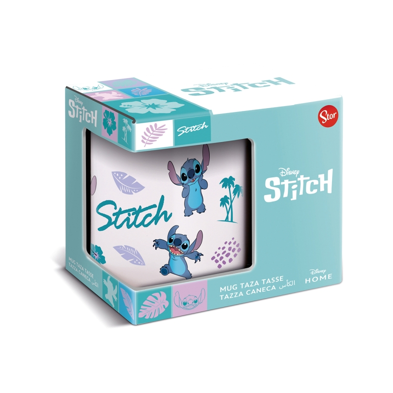 Mug en céramique 325 ml, motif feuilles multicolores Safta Stitch