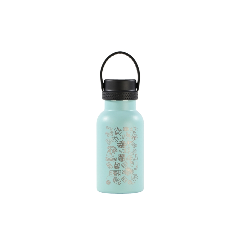 Bouteille isotherme réutilisable FC Barcelone 350ml cyan