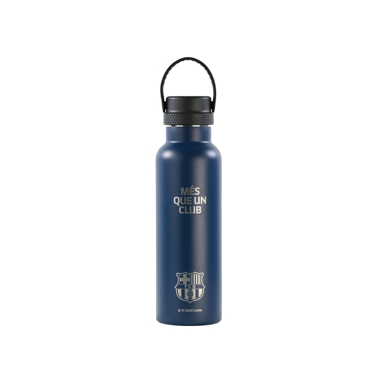 Bouteille réutilisable FC Barcelone 600 ml bleu marine inox