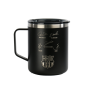 Mug FC Barcelone inox 400 ml noir double paroi avec couvercle Mug FC Barcelone inox 400 ml noir double paroi avec couvercle