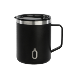 mug noir FC Barcelone en inox