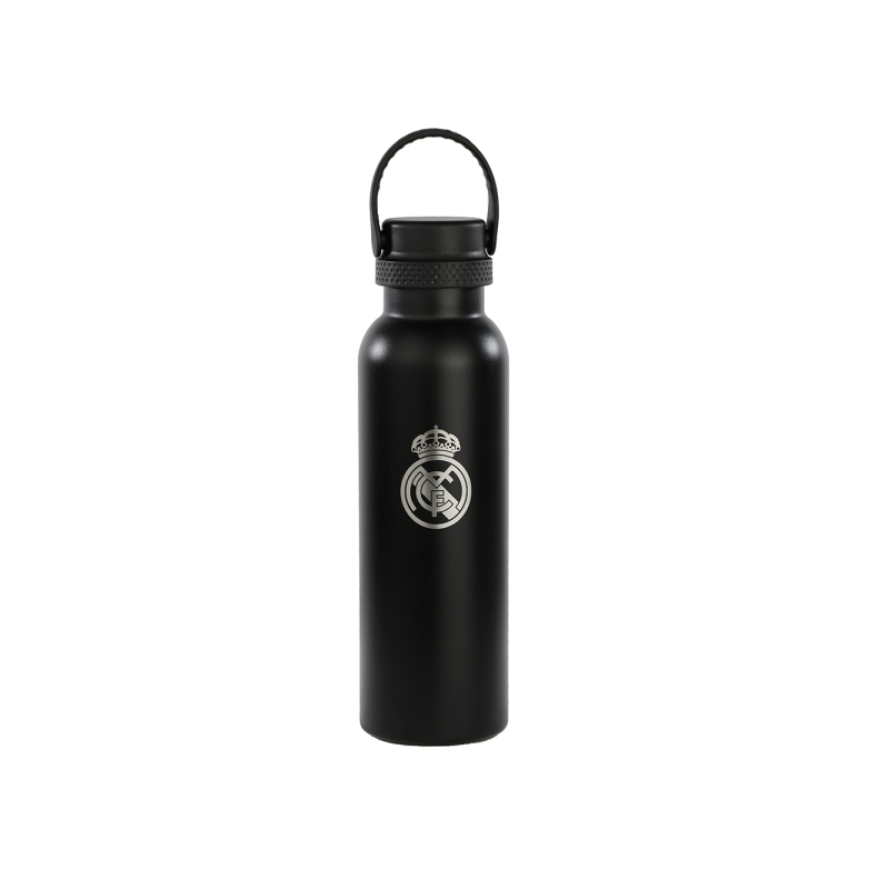 Bouteille réutilisable Real Madrid 600 ml noir double paroi