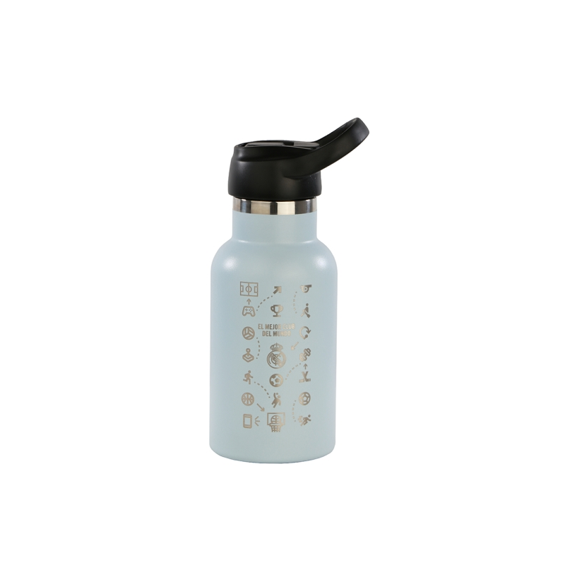 Bouteille réutilisable Real Madrid 350 ml, menthe, en acier inoxydable