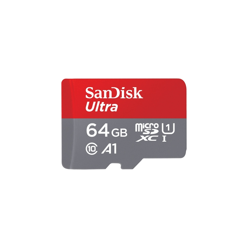 Carte microSDXC SanDisk Ultra UHS-I A1 64 Go avec adaptateur Carte microSDXC SanDisk Ultra UHS-I A1 64 Go avec adaptateur