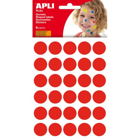 ✅ LOT de 10 Apli Gomets Ronds Ø 20mm - 180 Unités en 6 Feuilles - Adhésif Permanent - Développement des Comp en stock