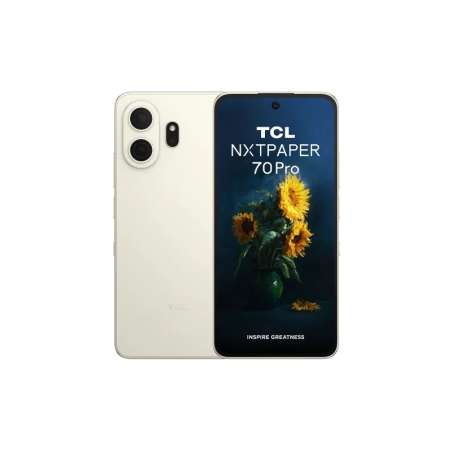 Smartphone TCL doré à grand écran