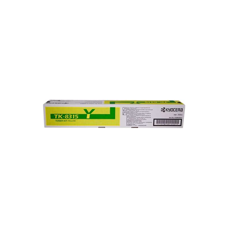 Kyocera TK-8315y toner jaune 6 000 pages Kyocera TK-8315y toner jaune 6 000 pages