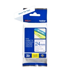 Brother TZe-253 Ruban 24 mm bleu sur blanc 8 m