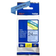 Brother TZe-551 Ruban noir sur bleu 24 mm x 8 m