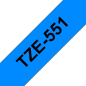Brother TZe-551 Ruban noir sur bleu 24 mm x 8 m