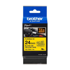 ruban Brother noir sur jaune