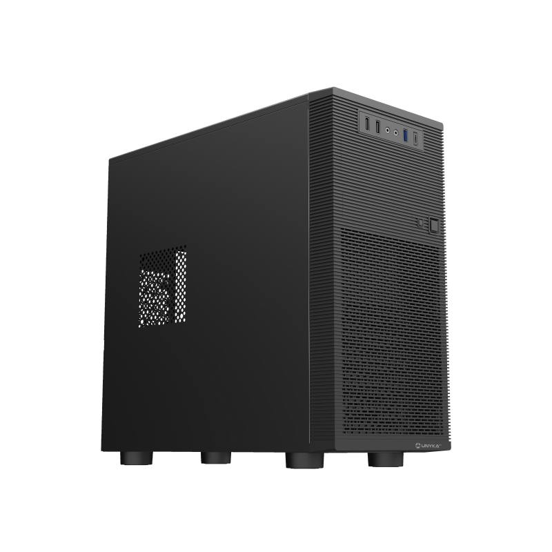 Unykach Aero C15 Boîtier MicroATX Noir avec Alim 500W