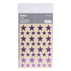 ✅ LOT de 10 Apli Holographic Star Gomets - Taille 12,5 mm et 19,5 mm - Adhésif permanent - 120 unités par sac en stock