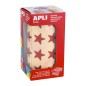 Apli Gomets Star 19,5 mm - 1416 unités par rouleau - Adhésif permanent - Idéal pour les activités des enfants