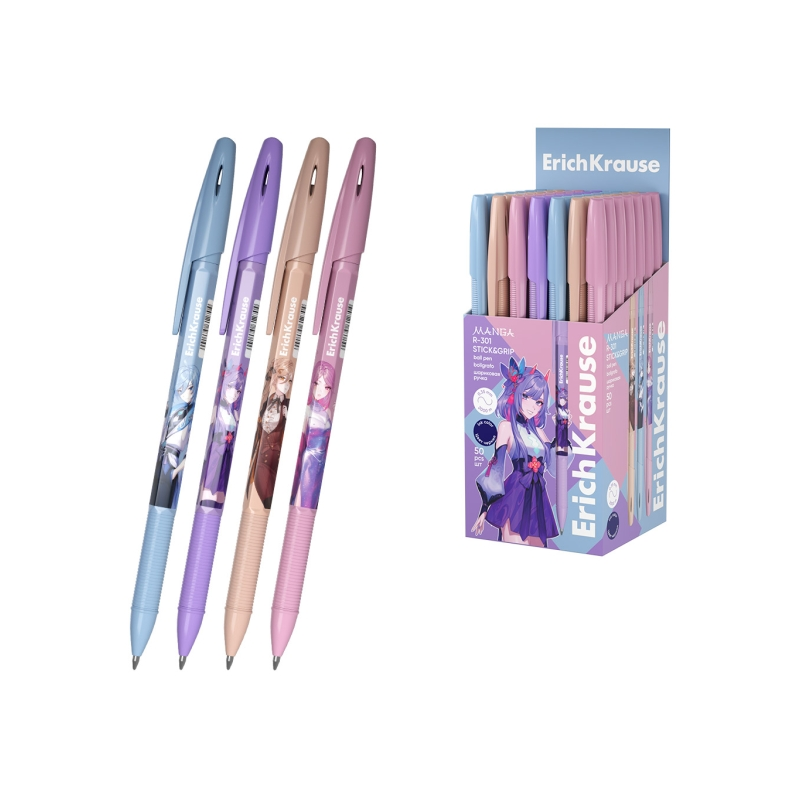 Stylo à bille ErichKrause R-301 bleu 0,35 mm caoutchouc Stylo à bille ErichKrause R-301 bleu 0,35 mm caoutchouc