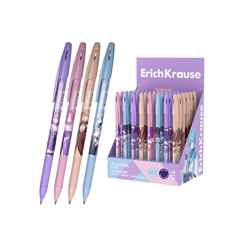 Stylo bille ErichKrause R-301 Grip bleu 0,35 mm Stylo bille ErichKrause R-301 Grip bleu 0,35 mm