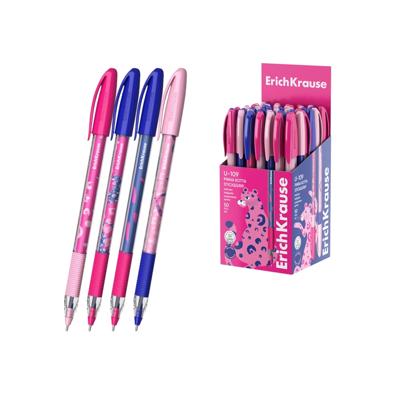 Stylo-bille ErichKrause U-109 bleu 0,3 mm poignée caoutchouc Stylo-bille ErichKrause U-109 bleu 0,3 mm poignée caoutchouc