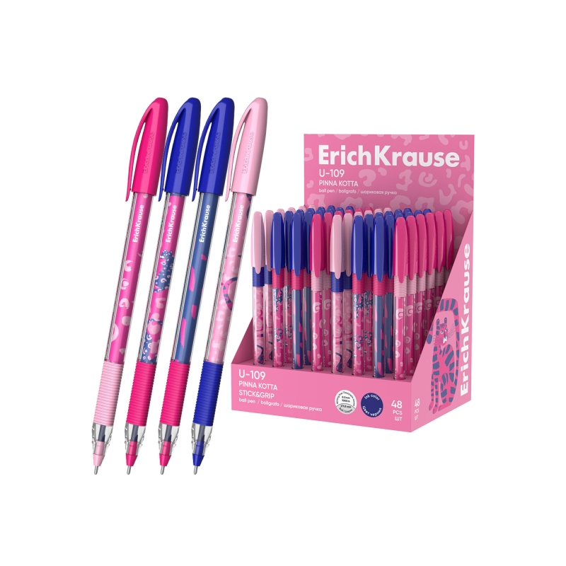 Stylo-bille bleu ErichKrause U-109 0,3 mm x48 Stylo-bille bleu ErichKrause U-109 0,3 mm x48