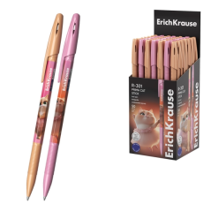 Stylo bille bleu capuchon