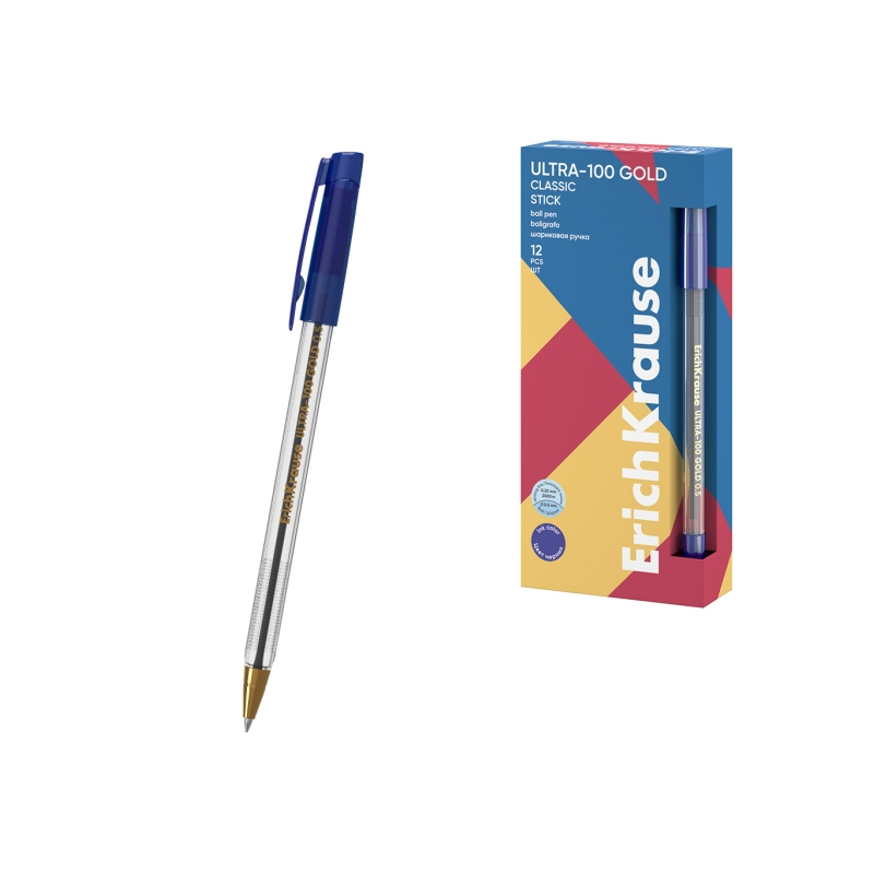 Stylo bille ErichKrause ULTRA-100 bleu 0,5 mm