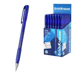Stylo bille ErichKrause Star Stick Grip bleu 1,2 mm précis et confortable