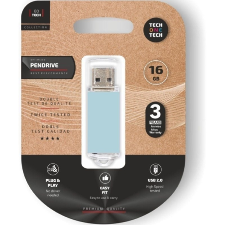 clé USB bleue TechOne 16Go
