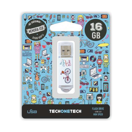 clé USB multicolore TechOneTech
