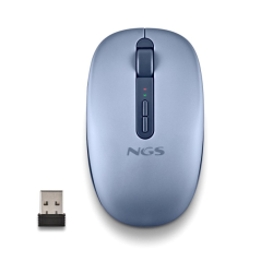 NGS Fog Dual souris sans fil Bluetooth bleue 1600 dpi