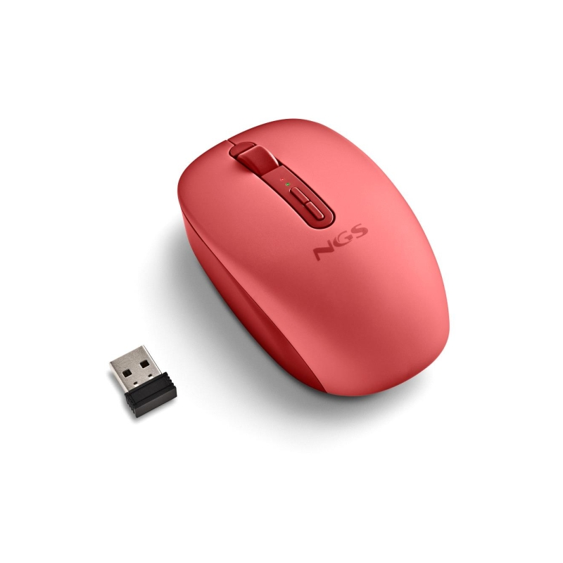 NGS Fog Dual souris sans fil Bluetooth rouge