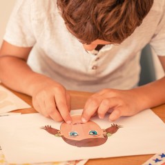 LOT de 5 Autocollants à thème Apli pour le visage - 144 unités - Développés avec des éducateurs - Aide à identifier les parties