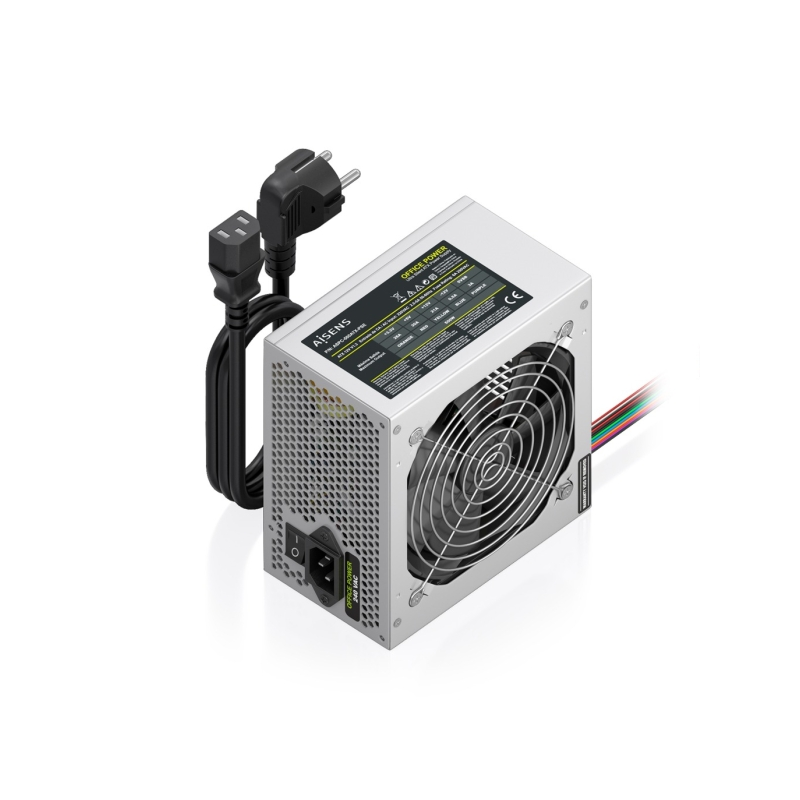 Aisens ASPC-500ATX-PSE Alimentation ATX 500 W Argent