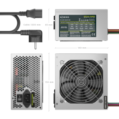 alimentation ATX argent 500W