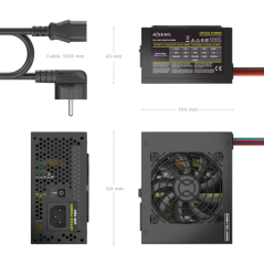 Alimentation SFX 500W noire