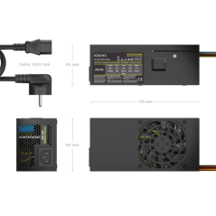 Alimentation PC noire 500W