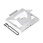 Support PC portable 16" gris USB-C 7 en 1 Aisens
