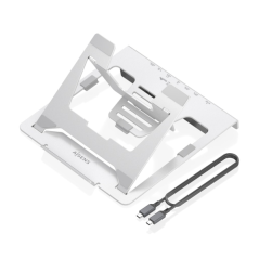 Support PC portable 16" gris USB-C 7 en 1 Aisens