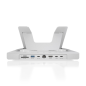 Support PC portable 16" gris USB-C 7 en 1 Aisens