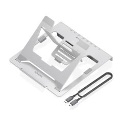 Aisens Support ordinateur portable 16" USB-C 7-en-1 gris