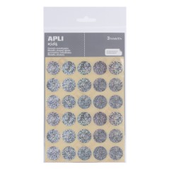 ✅ LOT de 10 Sachet Apli de Gomets ronds en argent Ø 20 mm - 90 unités - Adhésif permanent - Développement de en stock