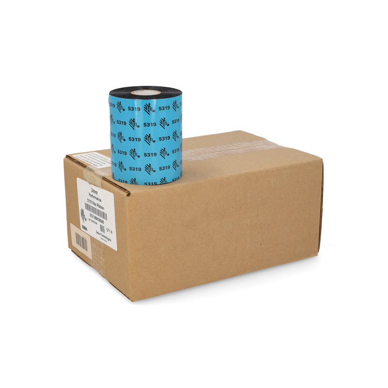 Ruban transfert thermique Zebra cire 89 mm x 450 m Ruban transfert thermique Zebra cire 89 mm x 450 m