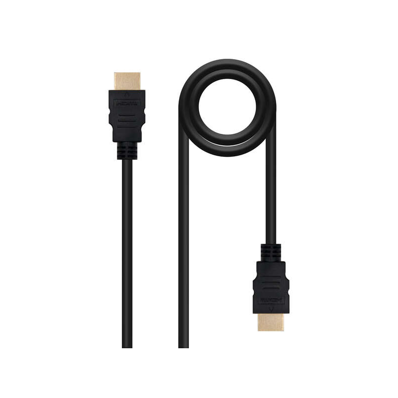 Câble HDMI 1.4 Nanocable 1 m Noir Haute Vitesse HEC Câble HDMI 1.4 Nanocable 1 m Noir Haute Vitesse HEC