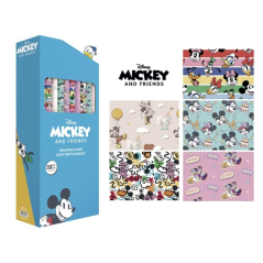 papier cadeau Mickey racing