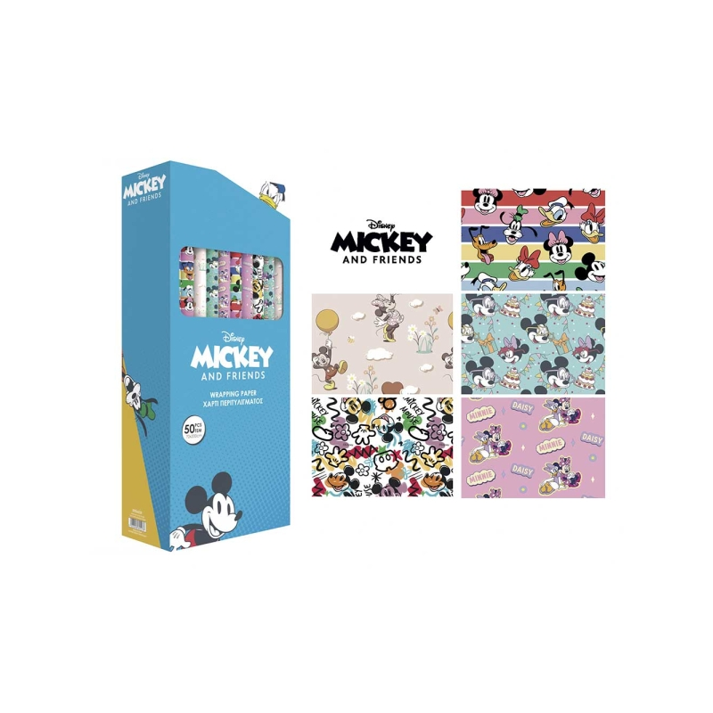 Papier cadeau Mickey et Amis Racing 70 x 200 cm Papier cadeau Mickey et Amis Racing 70 x 200 cm