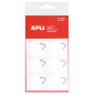 Lot de 10 cintres auto-adhésifs ronds Apli Ø30 mm multicolores Lot de 10 cintres auto-adhésifs ronds Apli Ø30 mm multicolores