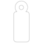 Étiquettes suspendues Apli blanches 11x29 mm, 1000 unités Étiquettes suspendues Apli blanches 11x29 mm, 1000 unités