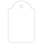 Étiquettes suspendues Apli blanches 28x43 mm 500 unités Étiquettes suspendues Apli blanches 28x43 mm 500 unités