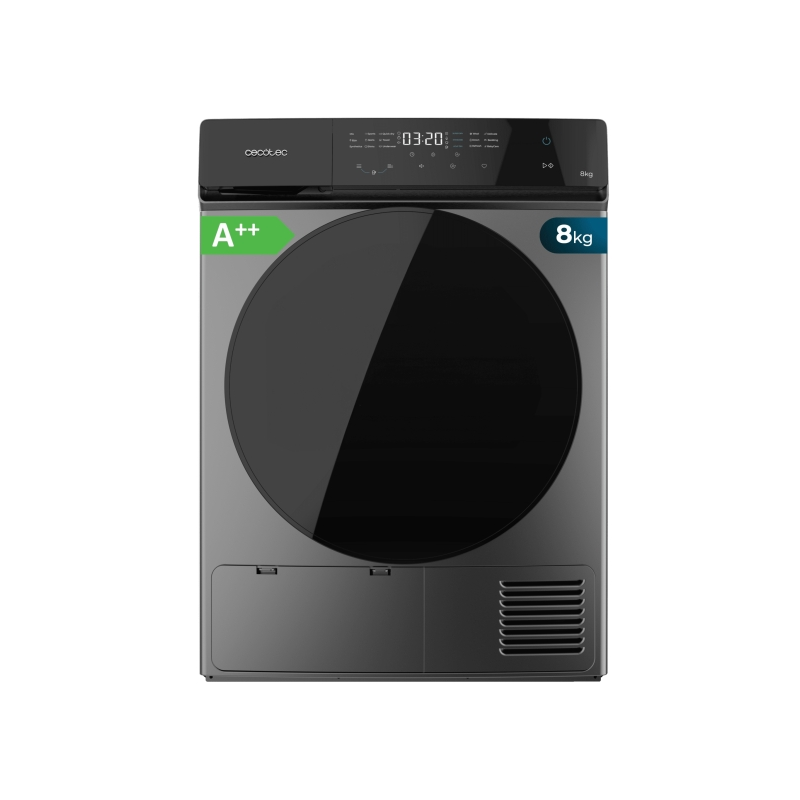 Cecotec Bolero DressCode Dry 8400 sèche-linge 8 kg gris/noir Cecotec Bolero DressCode Dry 8400 sèche-linge 8 kg gris/noir