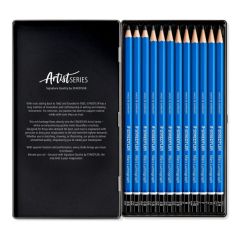 Staedtler Mars Lumograph 100, coffret 12 crayons graphite